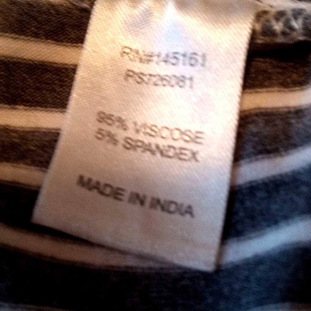 Charming Charlie S dress gray knit stripe - Picture 5 of 6